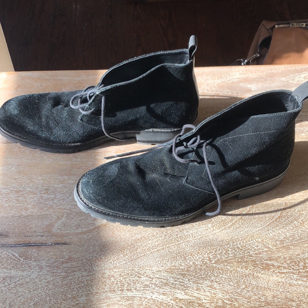 Calvin Klein Black Suede Boots - Like New - Picture 5 of 6
